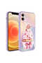iPhone 12 Compatible Patterned Hard Silicone Zore Epoxy Case with Camera Protection-No11