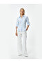 Business Poplin Shirt Long Sleeve Classic Collar with Piping
