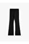 Basic Spanish-Style Trousers with Elastic Waistband - 2