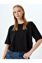 Stone DeTailed Oversize Crew NecK T-shirt - Short Sleeve
