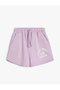 2 Pack Shorts Sweatshirt Slogan Print Detailed Cotton - 4