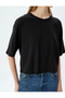 Stone DeTailed Oversize Crew NecK T-shirt - Short Sleeve - 5