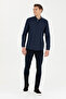 Men's Navy Blue Long Sleeve Shirt 50279439 -Vr033 - 4