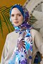 شال بنمط الزهر من مجموعة سيريموني - نيلي - 3
