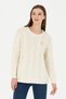 Women's Stone Melange Crew Neck Sweater 50277268-Vr225