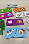 Turkish-English Matching Game, Cute Animals Intelligence Cards, Wooden Educational Puzzle Toy