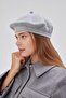 Women's Winter Stylish French Painter Plain Knit Beret Hat - 4