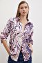 Wave Effect Basic Shirt Pink