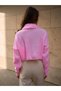 Women's Oversize Zippered Crop Knitwear Sweater Daily Use Seasonal - 6
