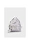 Heart Patterned Backpack - Gray - 3