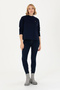 Navy Blue Women's Sweatshirt - Crew Neck 50276027 -VR033 - 4