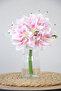 12Pcs Cipsolu Luxury Artificial Lily Bouquet 35 cm Powder Pink