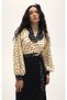 Double Collar Detailed Wrap Front Tie Cotton Fabric Mini Shirt - My - - 3