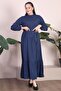 Women's Hijab Clothing Dress Plus Size Clothing Prevailing Collar Crispy Pattern Dress