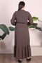 Women's Hijab Clothing Dress Plus Size Clothing Prevailing Collar Crispy Pattern Dress - 7