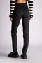 Women's Slim Fit Jogger Pants with Side Pockets and Elastic Waist, Black - 6