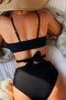 stylish Bikini Top with Waist Belt Detail - 3