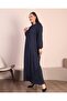 Women's Hijab Large Size Square Collar Long Dress - 7