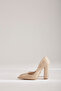 Amarok Thick Heel Skin Suede 10 cm Women's Stiletto, High Heels - 5
