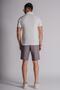 Anthracite Men's Linen Jogger Shorts - Relaxed Fit with Side Pockets and Elastic Waist - 6