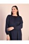 Women's Hijab Large Size Square Collar Long Dress - 3