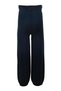 Girl's Knitwear Wide Leg, Elastic Waist Trousers 6-9 Years Dark Blue - 3