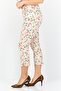 Women Regular Fit Floral Print Stretchable Cropped Pants , Multicolor - 3