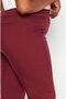 Women Regular Fit Plain Capri Pants, Burgundy - 4