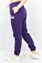 Women Regular Fit Brand Logo Jogger Pants, Purple - 4