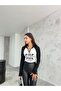 Women's Special Design Printed Zipper Collar Ottoman Blouse - 4