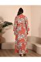 Women's Summer Hijab Large Size Long Dress Brown - 7