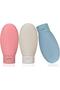 3 Pieces Multi-Purpose Travel Type Refillable Cream Shampoo Bottle Set Cream Box