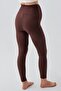 Corded Fabric Adjustable High Waist Stretchy Shaping Maternity Leggings F03 - 3