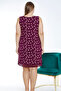 Print Lace Suspender Women's Plus Size Stretchy Viscous Nightgown - 4