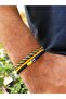 Yellow Navy Blue Bracelet Lantern Fan - 2