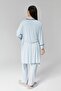 Maternity Pajama Set with Piping and Dressing Gown - 2