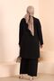 Women's Hijab Suit Large Size Hijab Suit Black - 6