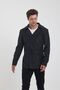 Men's Black Double Breasted Collar Belt Detailed Slim Fit Trench Coat - 5