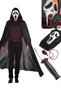 Halloween 120cm Black Hooded Cloak Scream Blood Effect Mask Prank Knife Set Halloween Party