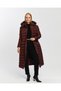 Women's New Season Long Padded Belted Puffer Sports Jacket Coat - 8