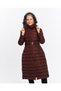 Women's New Season Long Padded Belted Puffer Sports Jacket Coat - 7