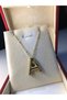 Balloon letter a necklace stainless steel yellow color • in illuminated box • for lover • for wife • for mother necklace - 2