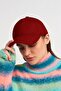 Women's Winter Baseball Cap Wool Velcro Burgundy Hat