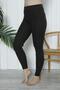 Women's High Waist Gathering Tights Camisole Ribbed Polyester Khaki - 5
