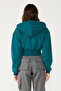 Zippered Hooded Hooded Sweatshirt - 6