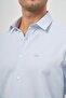 Men's Dark Blue Long Sleeve Textured Hard Collar Slim Fit Shirt 1004245151 - 6