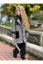 Girl's 3-Piece Leather Detailed Coat Leather Pants and Badi Set - 6