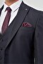 Men's Dark Navy Blue Swallow Collar Vest 6 Drop Slim Fit Suit 1001245153 - 6