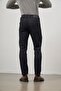 Men's Dark Navy Blue Straight Slim Fit Denim Jeans 1023245152 - 7