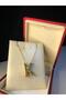 Balloon k letter necklace stainless steel yellow color • in illuminated box • for lover • for wife • for mother necklace